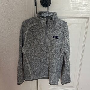 Patagonia Kids Heathered Gray Sweater